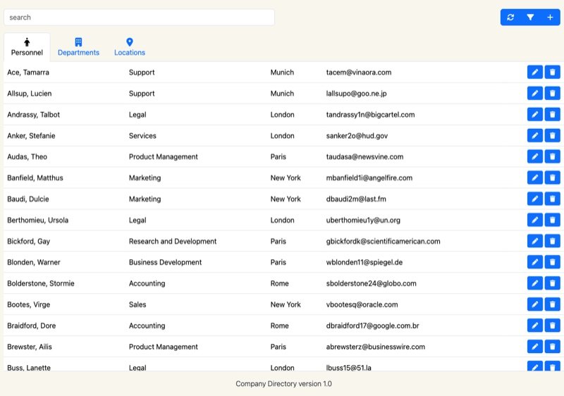 Company Directory